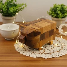 Pig Kumiki - 3D Brain Teaser Wooden Puzzle
