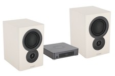 Mission LX CONNECT WHT 120w Wireless Bookshelf Speaker System w/Hub in White