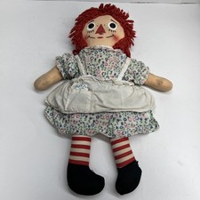 Vintage Knickerbocker 15" Raggedy Ann Doll 1960s 70?s Original Annabelle (Read)