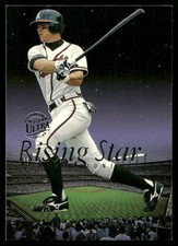 1996 Ultra #6 Chipper Jones Rising Stars Gold Medallion Atlanta Braves