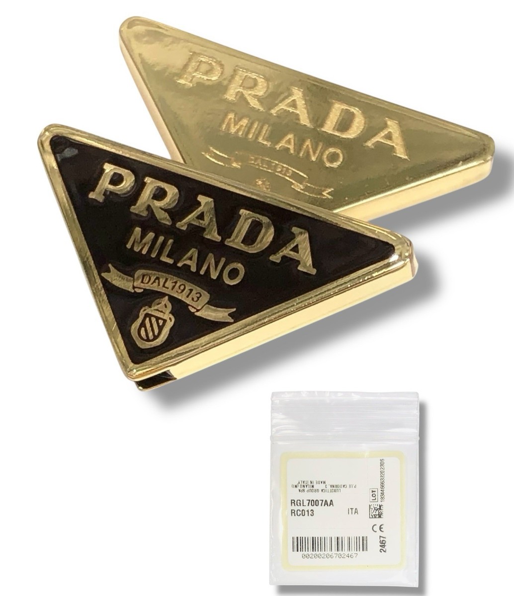 PRADA 57YS 52ZV 59ZV 14YS 73ZS Dark Brown / Gold Replacement Icon