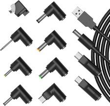 USB to DC 5V Power Cord, Universal DC Plug 5.5 X 2.1Mm Jack Charging Cab