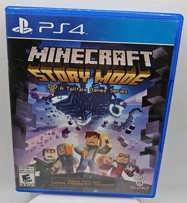 Minecraft Story Mode Season Pass Disc (Sony PlayStation 4, 2015) PS4 With Insert