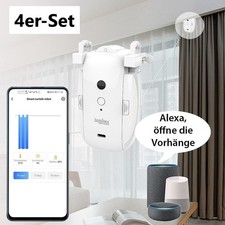 NEU Smarter 3in1 Universal Vorhangmotor Akku Bluetooth App für Praxis Haushalt