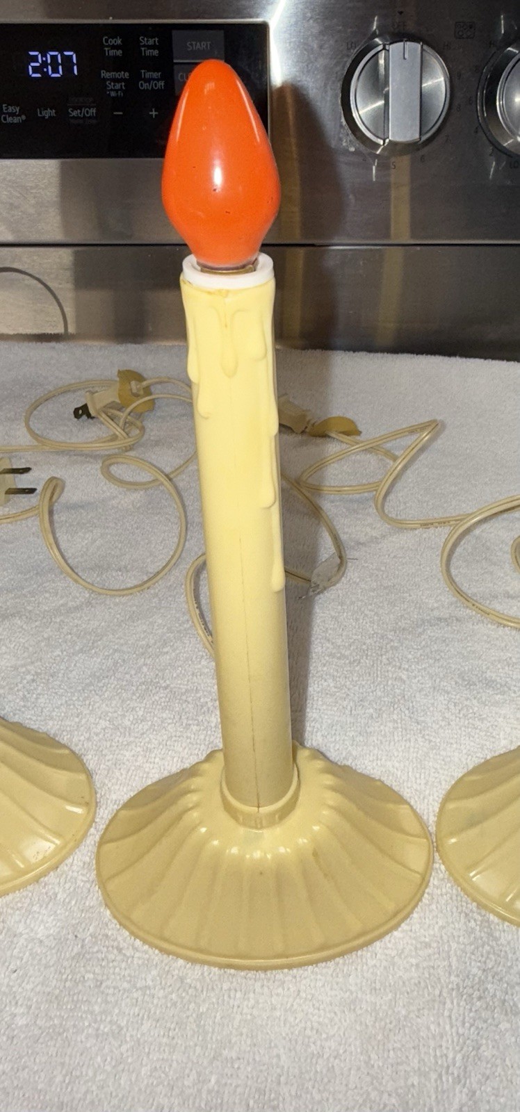 Vintage Single Noma Electric Candolier Lot  Of 3 Candles Christmas Decor Lights