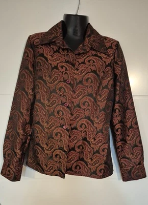Isabel Marant chemise vintage 90's – Made in France – Taille 3 – Motif cachemire - Photo 1/4