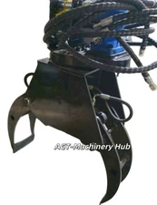 AGT 12EX-XZZMQ Hydraulic Rotation Log Grapple for Mini Excavator with Motor
