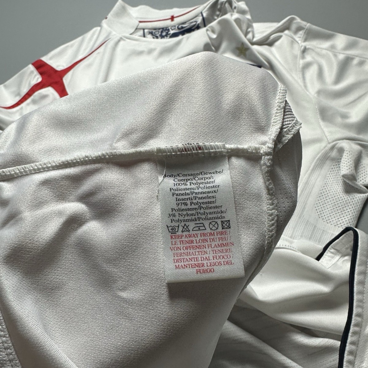 ENGLAND UMBRO 2006 WORLD CUP FOOTBALL SOCCER HOME JERSEY #7