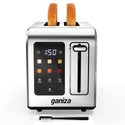 Ganiza Smart Toaster 2 Slice with Touchscreen, 2 Slice, Stainless Steel