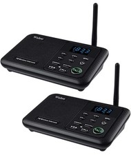 2Units 22 Channel Call All FM Intercoms Wireless System for Home Offices Room