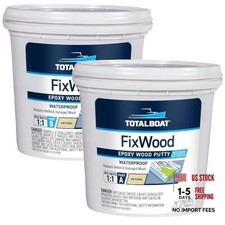 Fixwood  Marine Grade Epoxy Putty  Stainable Paste Filler for 2-Quart Kit