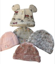 Baby Hat Bundle of 5 Assorted colors and styles 0-3
