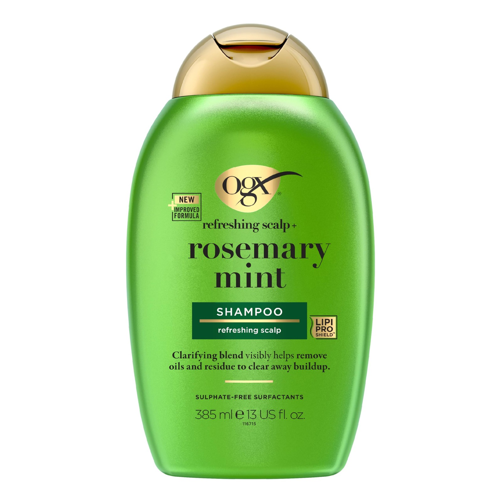 Rosemary Mint Shampoo for Oily Scalp, Clarifying, SulfateFree, 385ml OGX