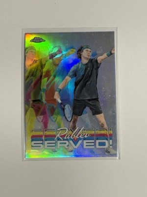 2024 Topps Chrome - Served! Andrey Rublev #SER-AR (RC)