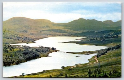 Glen Garry And Loch Garry Scotland Vintage Postcard