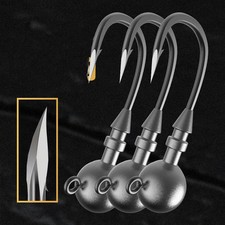 Fishing Sharp Jig Head Hook 2-20g Lock Lure Soft Bait Worm Triangle Hooks Anti H