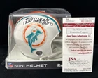 Paul Warfield #42 HOF ‘83 SIGNED Miami Dolphins Riddell NFL Mini Helmet - JSA