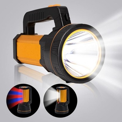 LED Taschenlampe Suchscheinwerfer 10000 Lumen USB-C aufladbar Powerbank Stativ