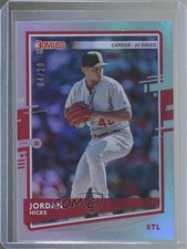 2020 Panini Donruss Career Stat Line 4/20 Jordan Hicks #125 la8
