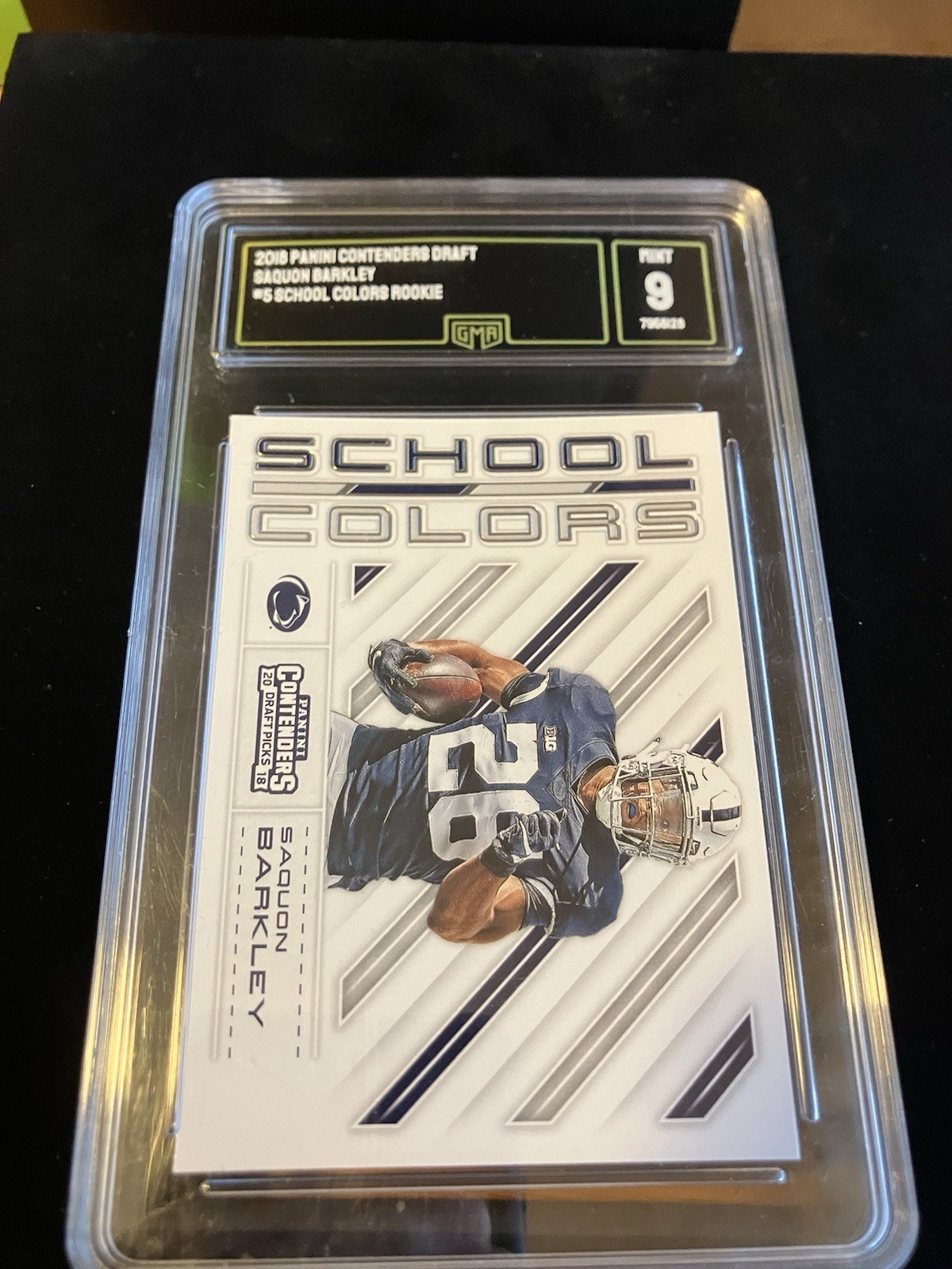 2018 Panini Contenders Draft Picks - School Colors Saquon Barkley #5 (RC)