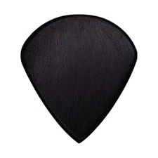 Ebony Wood Guitar Or Bass Pick - 1.5 mm - Jazz Shape - Handmade Exotic Plectrum
