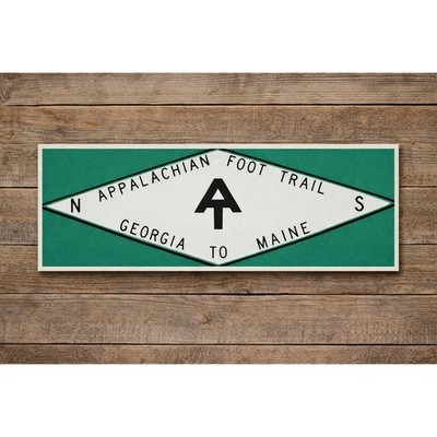 Appalachian Foot Trail Sign Route Marker Georgia To Maine National Scenic Trail 