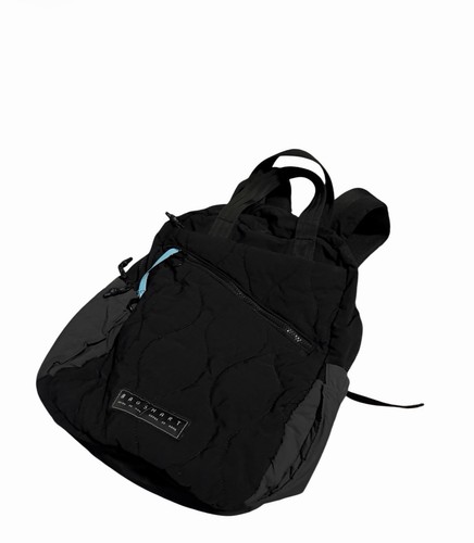 Rionier Black Quilted Hiking Backpack Bag Top Handle Zip Closure - Picture 1 of 3