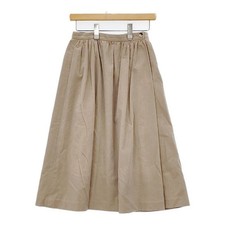 MARGARET HOWELL 578-7232015 COTTON VELVET SKIRT Velvet skirt beige 5-1225T  
