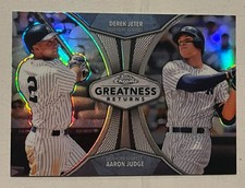 2019 Topps Chrome Greatness Returns Derek Jeter, Aaron Judge #GRE-6