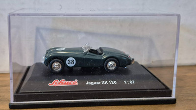 Schuco Jaguar XK 120 Rallye #38 grün 1:87 in OVP