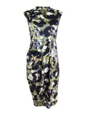Catherine Malandrino Women's Arlene Embossed Velvet Sheath Dress (2, Print)