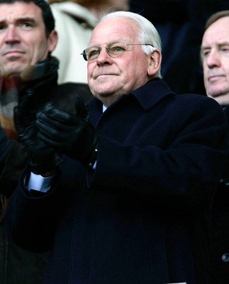 Wigan Athletic Chairman Dave Whelan watches the game during the Co- 2005 Photo 1