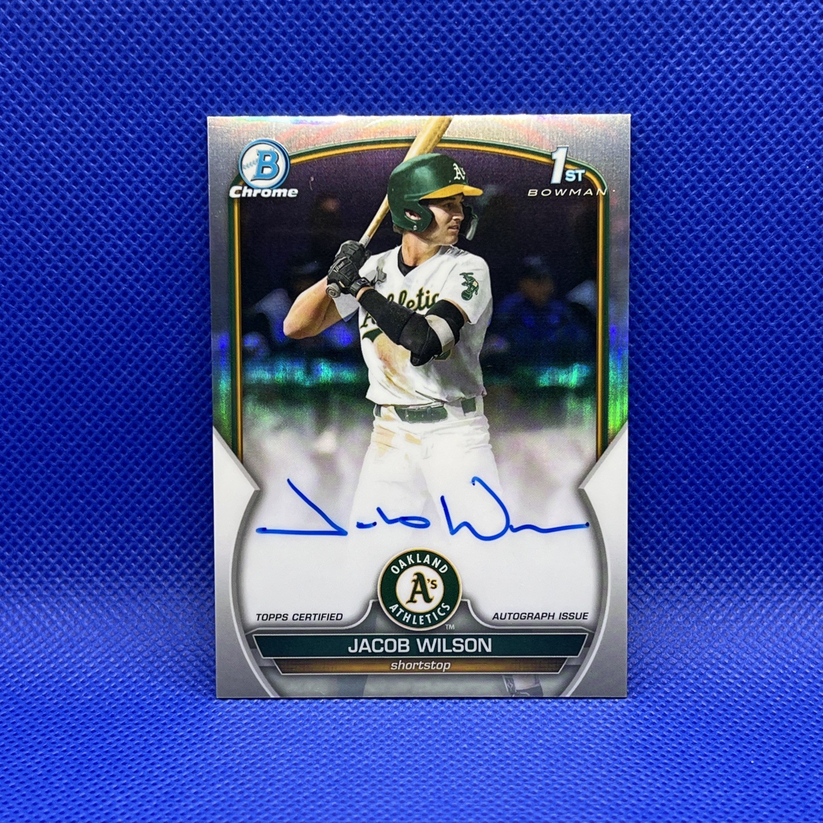 2023 Bowman Chrome 1st Jacob Wilson Refractor Autograph 356/499 CDA-JWI