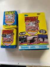 56unopened packs of desert storm cards with box 46 from victory series 