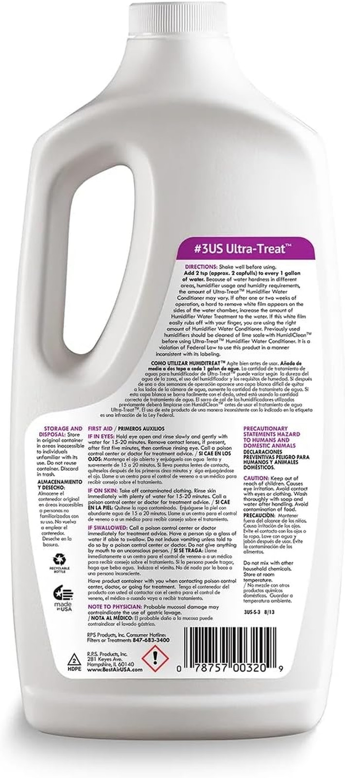 Microfiber Cleaning Cloth 14"X14" with Best Air 3US Ultrasonic Humidifier Water,