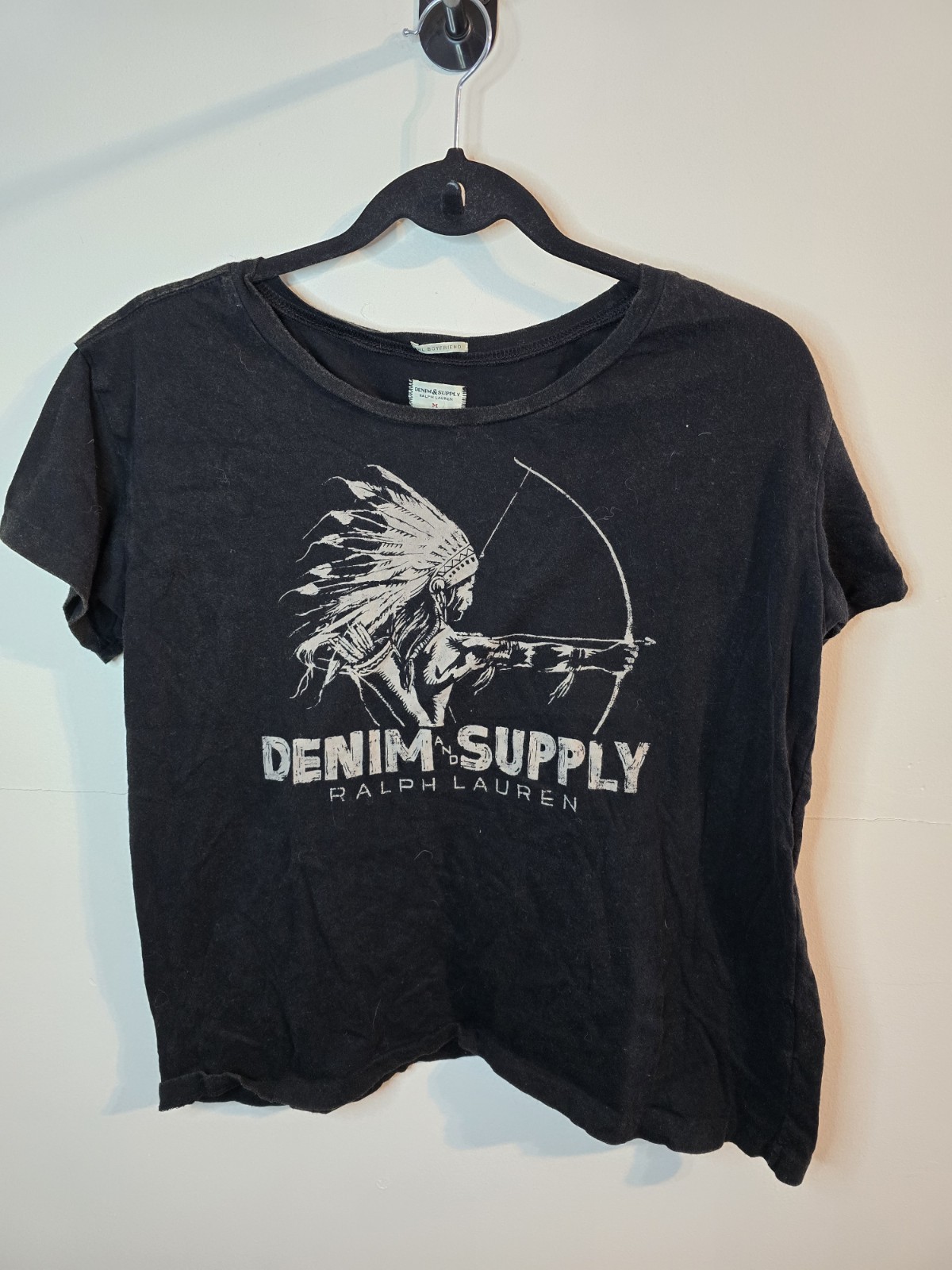 Denim & Supply Ralph Lauren Indian Arrow Women’s Shirt Size M Distressed Wash
