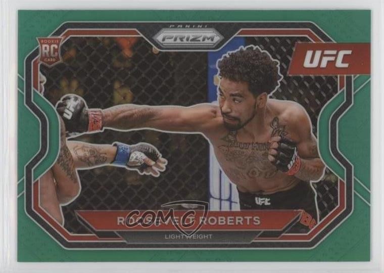 2021 Panini Prizm UFC Green Prizm Roosevelt Roberts #117 u0u