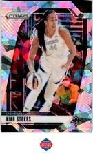 2024 Panini Prizm WNBA #122 Kiah Stokes Ice Prizms