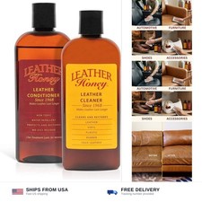 Complete Leather Care Kit Including 8 oz Cleaner and 8 oz