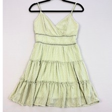 Sage Mini Dress Cottagecore Fairycore Coquette Feminine Romantic Green S