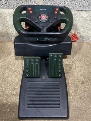 Jaguar Racing Wheel & Pedale Set 4GAMER SPC883 Playstation PS1 PS2