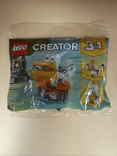 Lego 30571 2019 Pelican Turkey Rabbit 3 in 1 New Sealed Poly bag Retired HTF