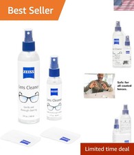 Streak-Free Eyeglass Cleaning Kit - 8oz  2oz Spray with Microfiber Cloths
