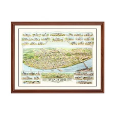 Old Map of Bradford, MA 1892 - Vintage Bradford Massachusett