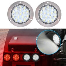 2pcs 4 Round 16 Led Truck Trailer Light Reverse Backup Running Light Universal 2pcs 4 Round 16 Led Truck Trailer Light Reverse Backup Running Light Universal
