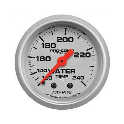 Auto Meter 4332 Ultra-Lite 2-1/16'' Water Temperature Gauge - 120-240 Degree F