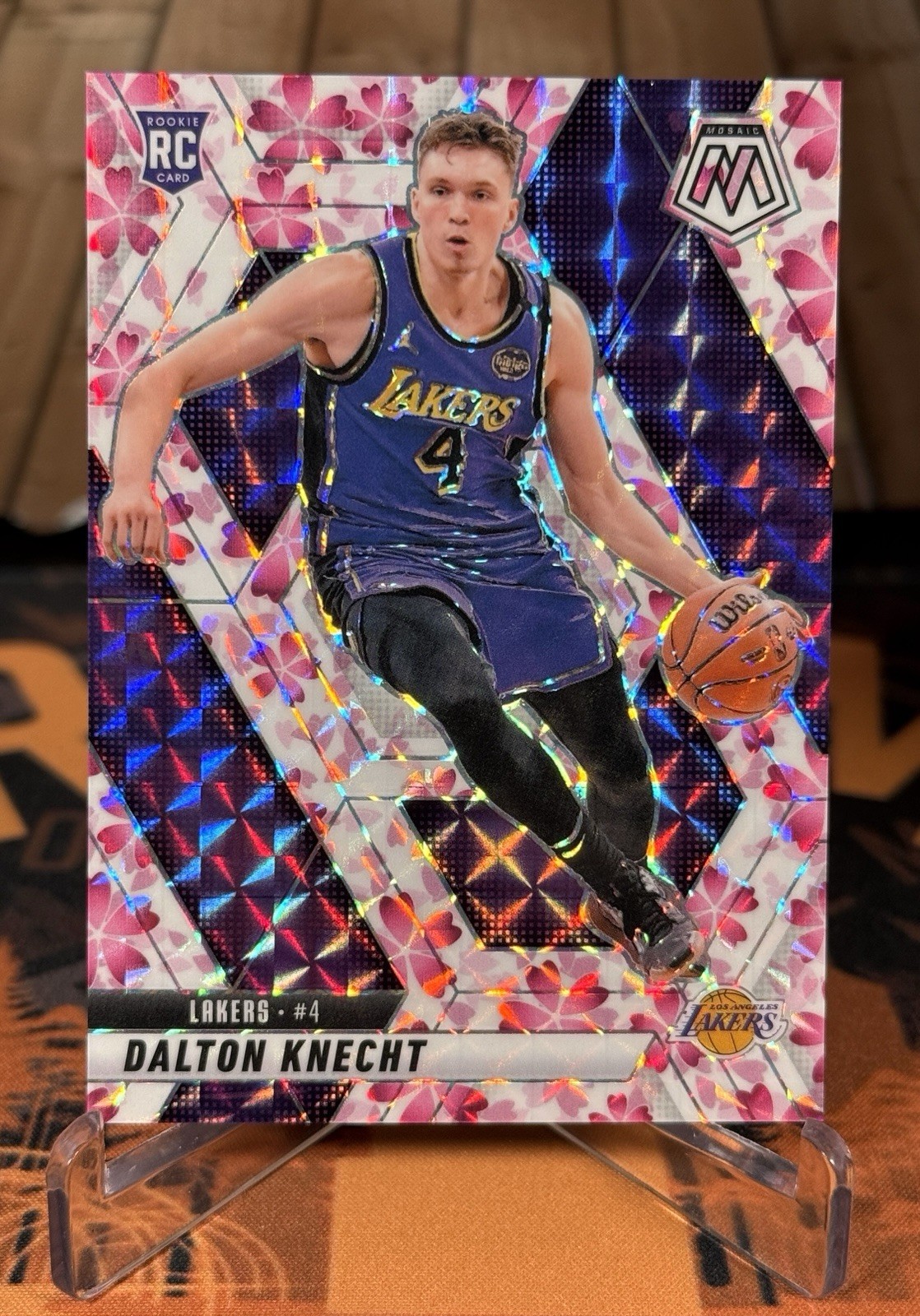 Dalton Knecht 2024-25 Panini Mosaic Rookie Cherry Blossom Prizm /20 #238 Lakers