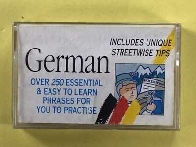 German Phrase Cassette Tape, Harper Collins, 1992, Cassette Tape 