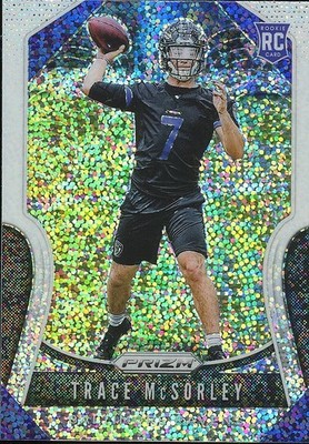 Trace Mcsorley 2019 Select White Sparkle Prizm SSP Rookie Baltimore Ravens #309