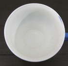 2 Vintage Macbeth-Evans Cremax Bordette Blue Glass Teacup Tea Cup Cups UV Glow — photo 3